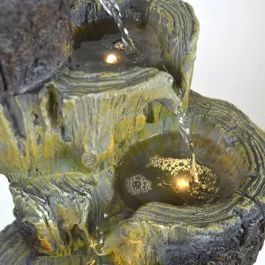 Certikin Heissner Tree Stump Cascade Water Feature with Pump + Lights 016585-00