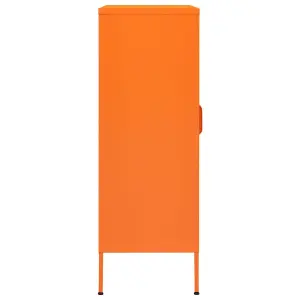 Berkfield Storage Cabinet Orange 80x35x101.5 cm Steel