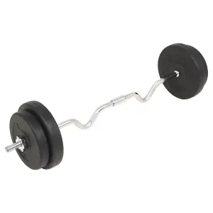 Barbell Set 30 kg Workout Fitness Gym Essential