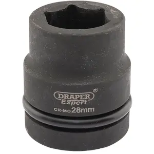 Draper Expert 28mm 1" Square Drive Hi-Torq 6 Point Impact Socket 5109