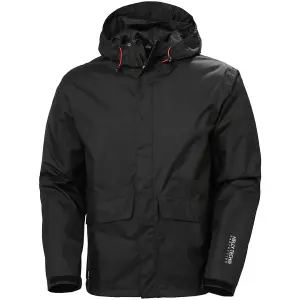 Helly Hansen Workwear Manchester Rain Jacket (Black)  (Large)