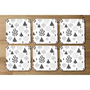 Square 6 Piece Coaster Set (Set of 6)