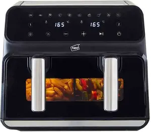 Neo Black Electric 8.5L Digital Air Fryer With Dual Drawer | Robert Dyas