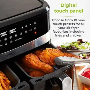 Tower 9 Litre Dual Basket Air Fryer