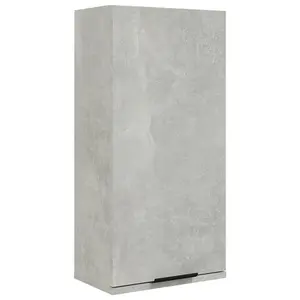 Berkfield Wall-mounted Bathroom Cabinet Concrete Grey 32x20x67 cm