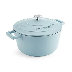 MasterClass Cast Aluminium 4L Casserole Dish Sky Blue