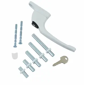 UPVC Universal Window Handle Multi-Spindle - White