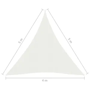 Berkfield Sunshade Sail 160 g/m2 White 4x5x5 m HDPE