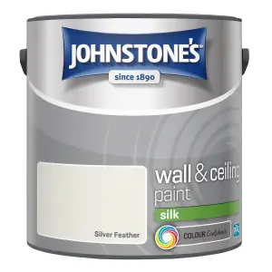 Johnstone's Wall & Ceilings Silver Feather Silk Paint - 2.5L