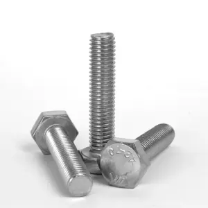 M6 x 40mm Hex Set Screws Fully Threaded Hex Bolt Stainless Steel A2 DIN 933 Pack of 20