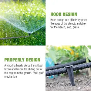 Aqua Drop Soaker Garden Hose-15m Flexible Hose Pipe-Premium Recycled Rubber Irrigation Pipe with 20 Soaker Hose Pegs