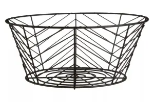 Interiors by Premier Vertex Black Powder Coat Fruit Basket