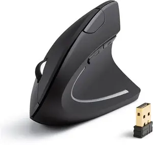 High Performance And Multifunctional Ergonomic Vertical Wireless Mouse Rechargeable Wireless Optical Ergonomic Vertical Mouse