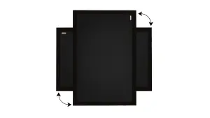 ALLboards Black chalkboard 120x90 cm wooden frame color black