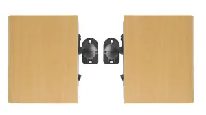 VonHaus Wall Mount Speaker Brackets - Pack of 2 - Black - Satellite Speakers - Full Swivel & Tilt Mechanism - 3.5kg Capacity