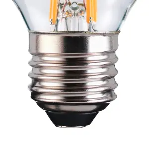 TCP E27 4W 470lm Clear Mini globe Warm white LED filament Light bulb