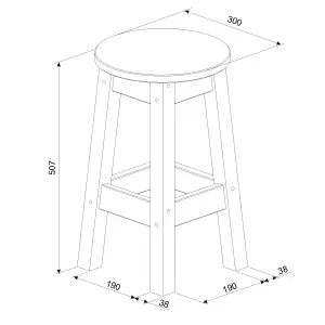 Corona White oval breakfast drop leaf gateleg table & 2 stool set, 114.0/50.0cm wide x 89cm deep x 84cm high