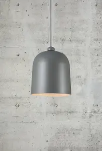 Nordlux DFTP Angle Indoor Dining Living Kitchen Hallway Pendant E27 In Grey (Diam) 20.6cm