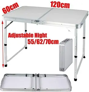 4ft Heavy Duty Folding Table Portable Plastic Camping Garden Party