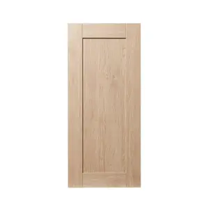 GoodHome Alpinia Matt light oak effect Shaker Tall wall Cabinet door (W)400mm (H)895mm (T)18mm