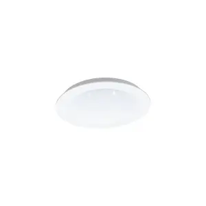 Wall / Ceiling Flush Downlight White & Crystal Effect 14W LED Spotlight