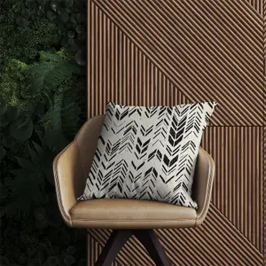 Hand Drawn Chevron Pattern Outdoor Cushion 45cm x 45cm