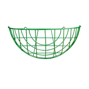 Panacea Classic design Teal Semi-circle Wire Hanging basket, 40cm