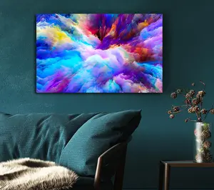 Clouds Of Power Canvas Print Wall Art - Medium 20 x 32 Inches