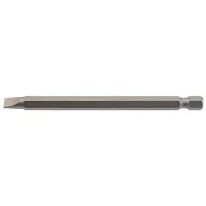 Draper 6mm 1/4" Hex. Plain Slot Insert Bit 100mm Long x 1 64347