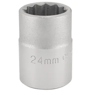 Draper 3/4" Square Drive 12 Point Socket 24mm 16692