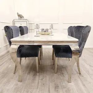 Lilatte Dining Table Set with Cleo Chairs / Dining Furniture Set