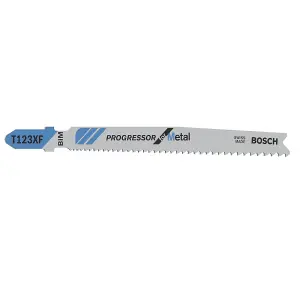 Bosch Professional Jigsaw Blade T 123 XF Progressor for Metal