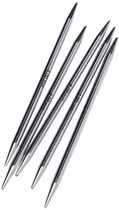 NOVA DP 10X4 - Nova Metal: Knitting Pins: Double-Ended: Set of Five: 10cm x 4.00mm - KnitPro