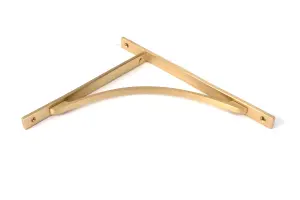 Satin Brass Apperley Shelf Bracket (314mm x 250mm)