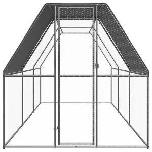 Outdoor Chicken Cage 2x6x2 m Galvanised Steel