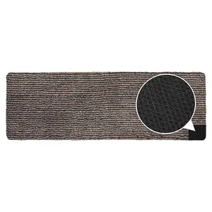 JVL Kensington Machine Washable Cotton Runner Barrier Doormat, 50x150cm, Stripe