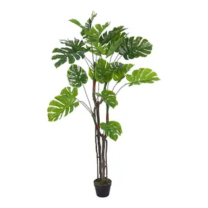 Artificial Monstera Deliciosa Tree in Pot for Decoration Living Room