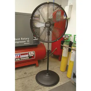 Industrial 20" Oscillating Pedestal Fan - 3 Speed - High Velocity - Guarded