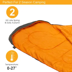 Milestone Camping Mummy Single Layer Sleeping Bag - Black