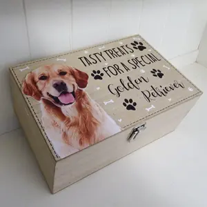 Golden Retriever Treat Box Dewitt Decorative Box