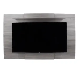 TV display wall panel, extendable or fixed, Lido grey oak effect