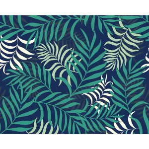 Origin Murals Exotic Leaves Green Matt Smooth Paste the Wall Mural 300cm Wide X 240cm High