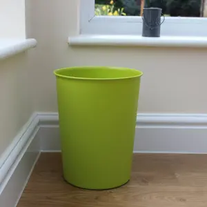 Plastic Open Waste Bin - 7L Green