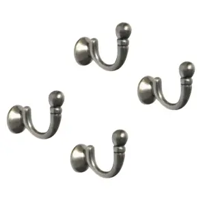 Curtain Holdbacks Hooks Gun Metal Ball End Curtain Holdbacks Hooks U Shaped Curtain Tie Hooks Curtain Drapery Hold Back Tie Backx4