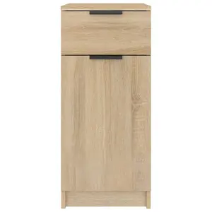 Berkfield Desk Cabinet Sonoma Oak 33.5x50x75 cm Engineered Wood