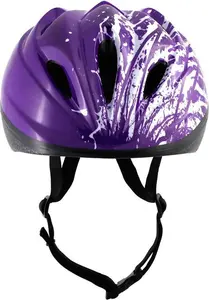 Challenge Kid's Bike Helmet, Elbow And Knee Pads - Purple