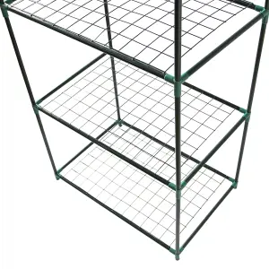 Mini Greenhouse 4 Tier with Plastic Cover