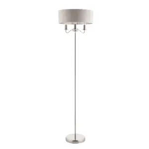 Ayrshire Grey Nickel effect Floor light