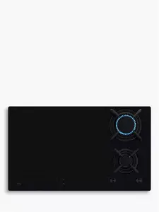 AEG HDB95623NB Gas And Induction Hob, Stainless Steel