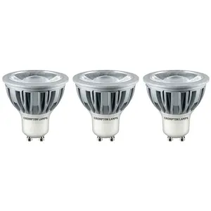 Crompton Lamps LED GU10 Bulb 5W Cool White (3 Pack)